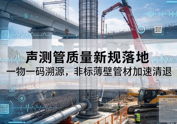 崇礼声测管质量新规落地，一物一码溯源，非标薄壁管材加速清退